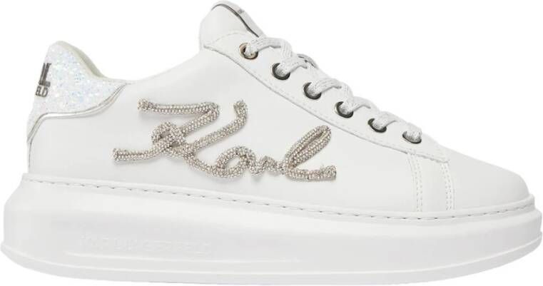 Karl Lagerfeld Witte Sneakers Kapri Mono Stijl White Dames