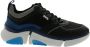 Karl Lagerfeld Zwarte en Blauwe Venture Sneakers Black Heren - Thumbnail 4