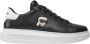 Karl Lagerfeld Zwarte Leren Herensneakers Black Heren - Thumbnail 1