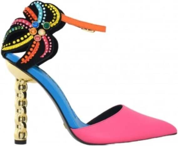 Kat Maconie Kristalversierde hoge hak sandalen Multicolor Dames