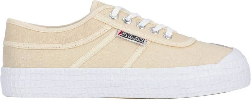 Kawasaki Comfortabele Canvas Sneakers Beige Heren