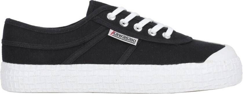 Kawasaki Comfortabele Canvas Sneakers Black Heren