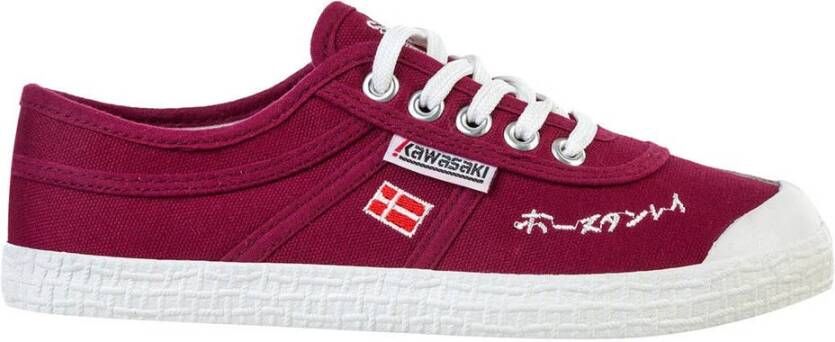 Kawasaki Japanse Handtekening Canvas Sneakers Brown Heren