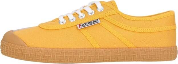 Kawasaki Pure Shoe Golden Rod Canvas Sneakers Yellow Dames