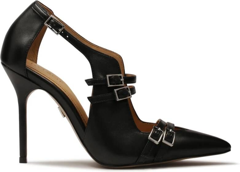 Kazar Avant-garde pumps met halfopen bovendeel Black Dames