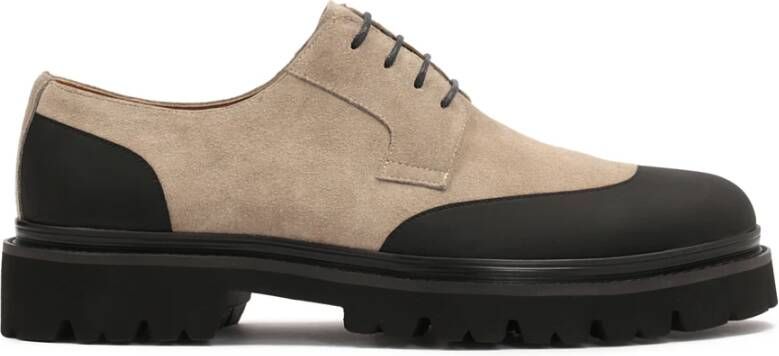 Kazar Beige en zwarte heren derby schoenen Multicolor Heren