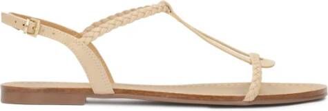 Kazar Beige gekleurde sandalen versierd met gevlochten band Beige Dames