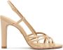 Kazar Beige open teen hoge hak sandalen Beige Dames - Thumbnail 1