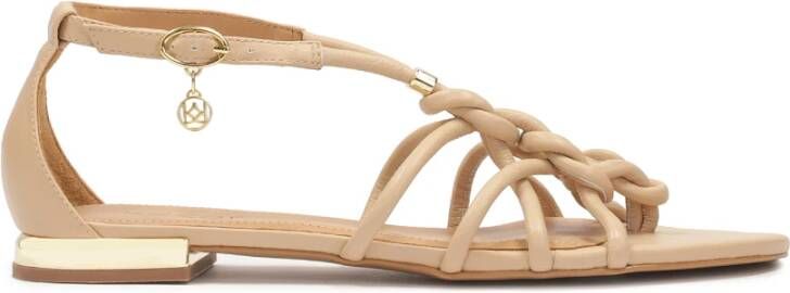 Kazar Beige platte flip-flop sandalen Beige Dames