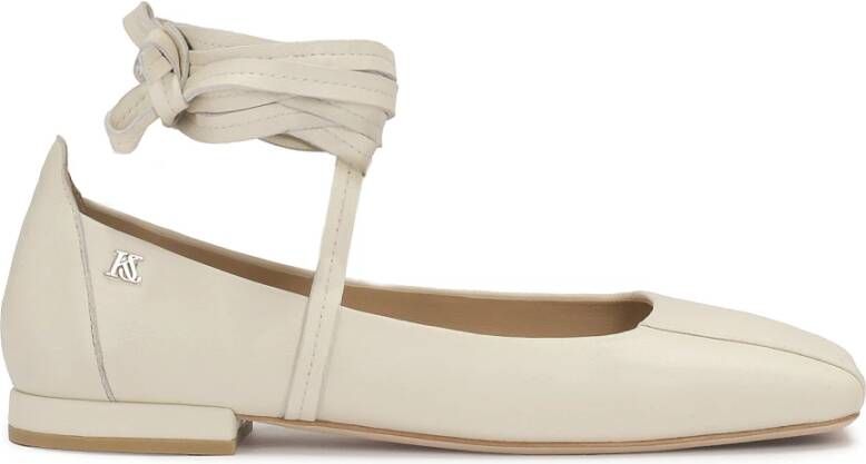 Kazar Studio Beige pumps met binding rond de enkel Beige Dames