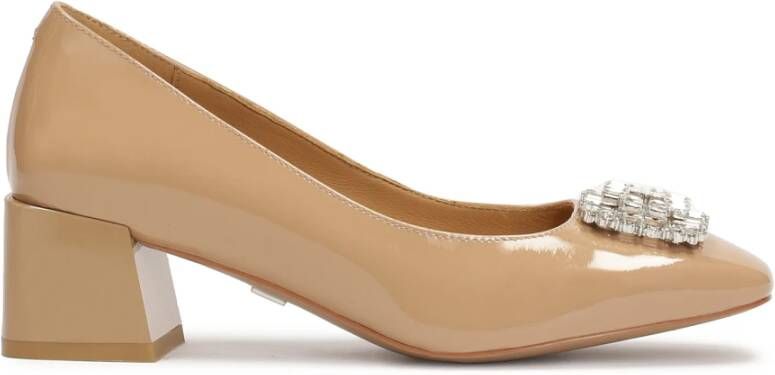 Kazar Beige pumps met sieradenversiering Beige Dames