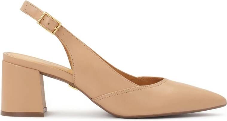 Kazar Beige pumps op een comfortabele hak Beige Dames