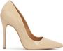 Kazar Beige pumps op een slanke stilettohak met een gelakt inzetstuk Beige Dames - Thumbnail 1