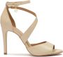 Kazar Beige sandalen met een diagonale band Beige Dames - Thumbnail 1