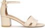 Kazar Beige sandalen op een brede hak Beige Dames - Thumbnail 2