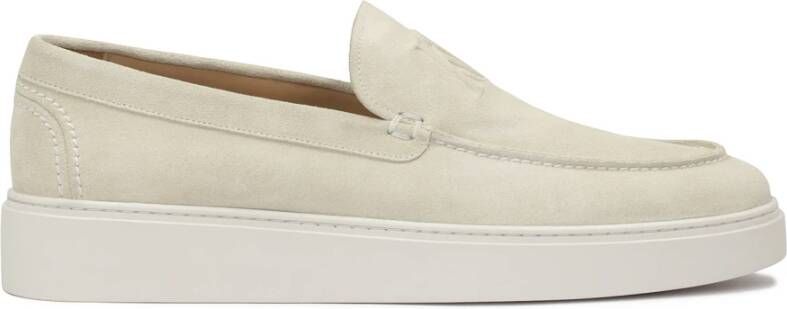 Kazar Beige Slip-On Suède Sneakers Beige Heren