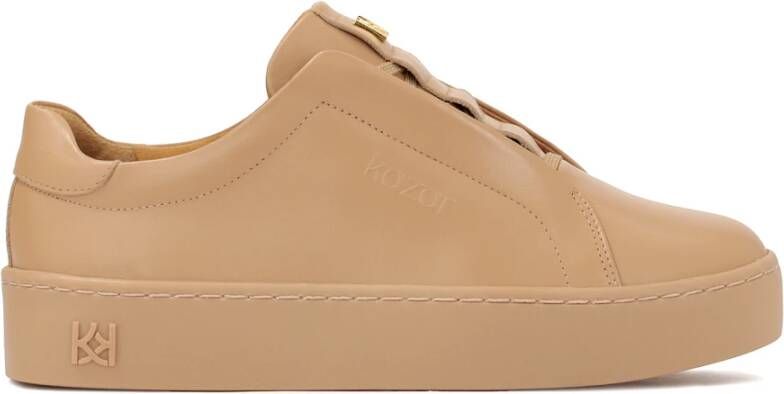 Kazar Beige sneakers op een dikke zool Beige Dames