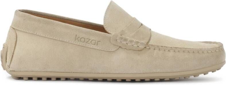 Kazar Beige suède mocassins Beige Heren