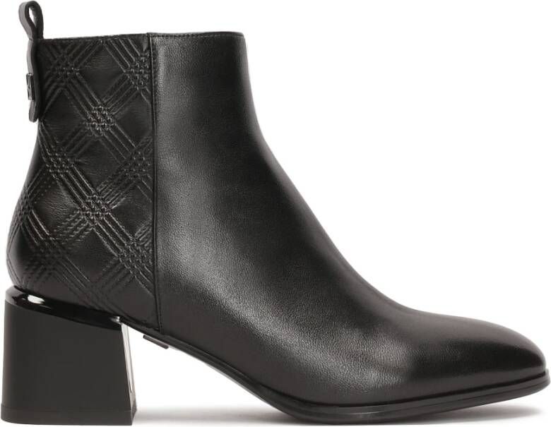 Kazar Booties versierd met reliëfpatroon Black Dames