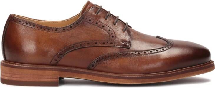 Kazar Bruin Leren Brogue Schoenen Brown Heren