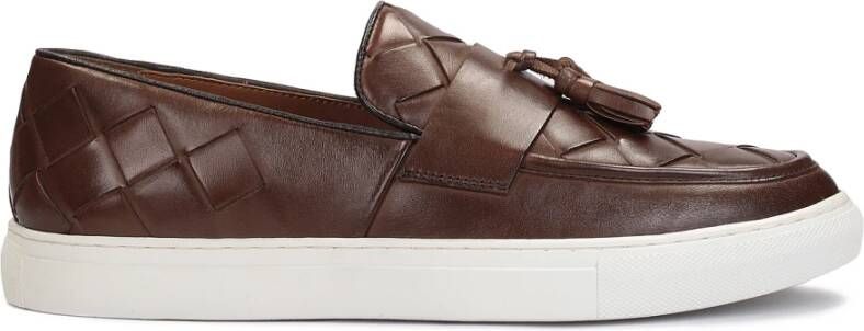 Kazar Bruine casual herenschoenen op een contrasterende zool Brown Heren