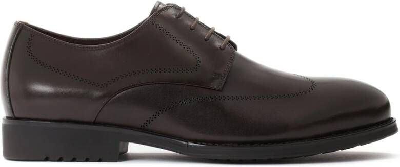 Kazar Bruine derby schoenen voor heren met een elegant geperforeerd patroon Brown Heren