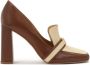 Kazar Bruine en beige pumps op een paal Brown Dames - Thumbnail 1