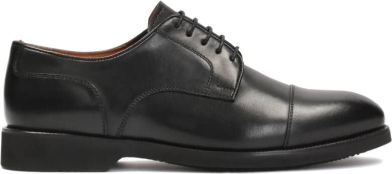 Kazar Bruine leren casual schoenen met open vampieren Black Heren