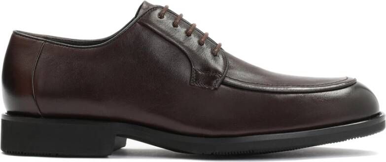 Kazar Bruine leren Derby schoenen met draad Brown Heren