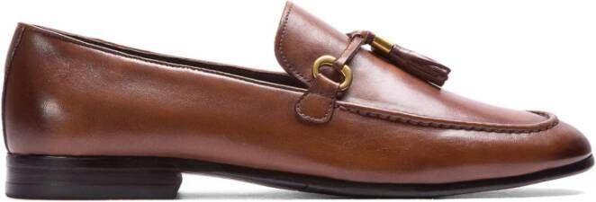 Kazar Bruine loafers voor mannen Brown Heren