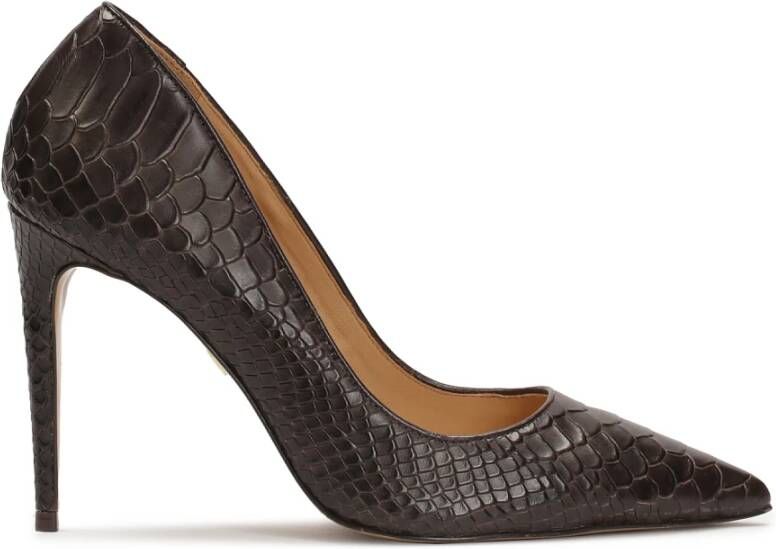 Kazar Bruine pumps met een exotisch motief Brown Dames