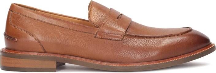 Kazar Casual bruine herenschoenen gemaakt van graanleer Brown Heren