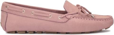 Kazar Comfortabele beige nubuck mocassins Pink Dames