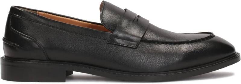 Kazar Comfortabele casual slip-on penny loafers Black Heren