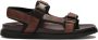 Kazar Comfortabele leren sandalen in bruine kleur Brown Heren - Thumbnail 1