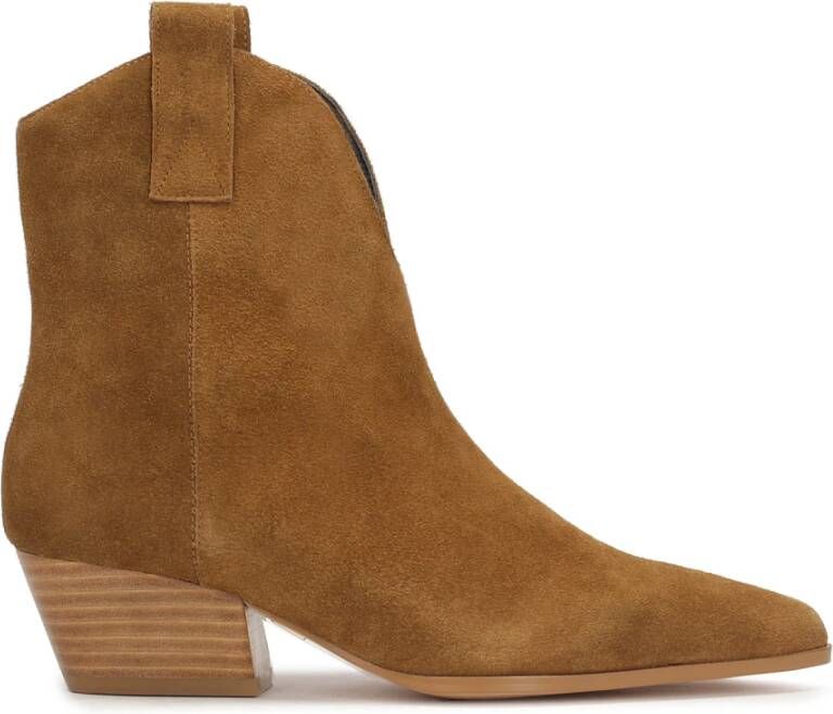 Kazar Cowboy laarzen met een slip-on bovenwerk Brown Dames