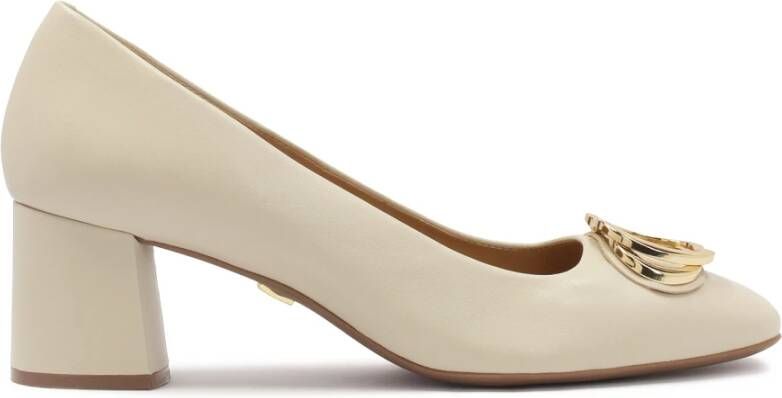 Kazar Crème pumps met comfortabele inlegzool Beige Dames