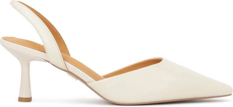 Kazar Cutout pumps met open bovenkant en open hakken White Dames