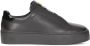 Kazar Dames comfortabele zwarte graanleren sneakers Black Dames - Thumbnail 1