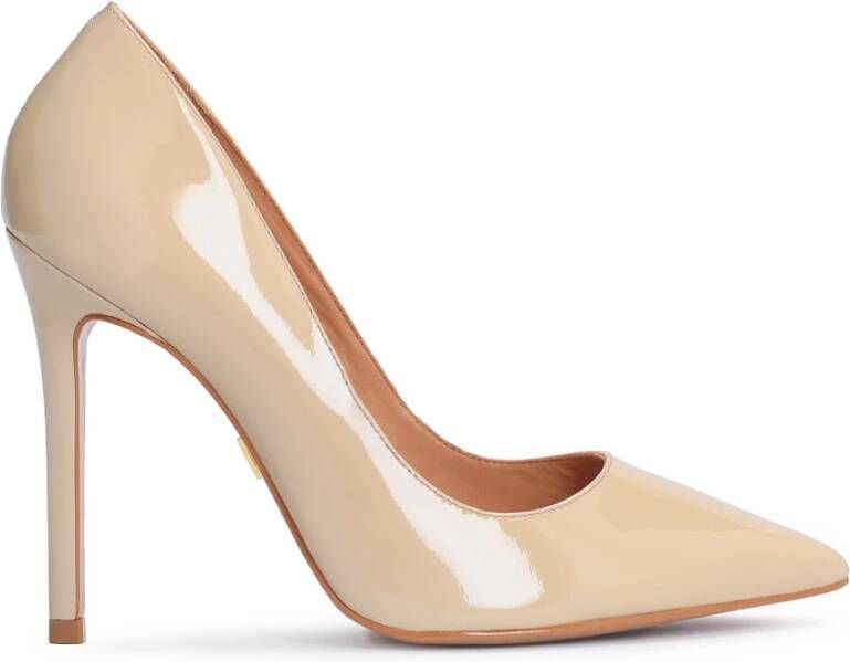 Kazar Dames gelakte beige pumps op een slanke hak Beige Dames