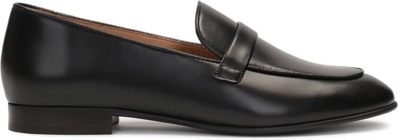 Kazar Dames zwarte gladleren loafers Black Dames