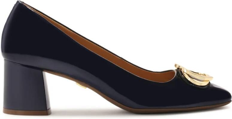 Kazar Donkerblauwe gelakte pumps Blue Dames