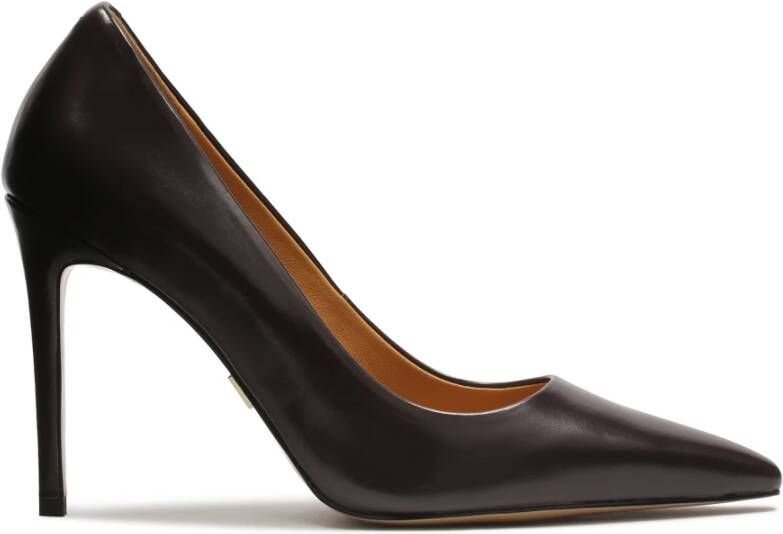 Kazar Donkerbruine pumps met een slanke hak Brown Dames