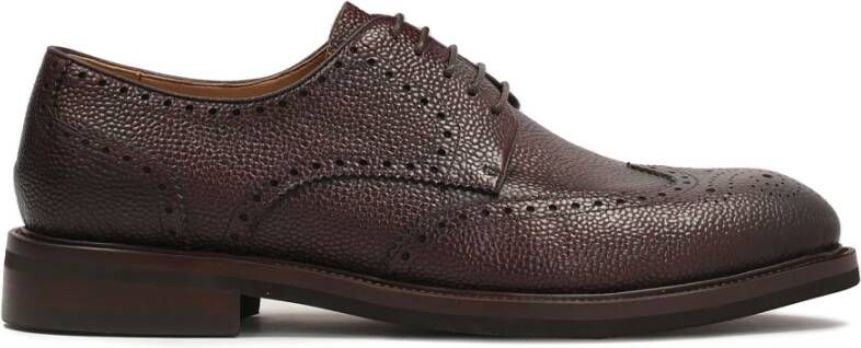 Kazar Elegante Heren Derby Schoenen met Openwerk Decoratie Brown Heren