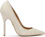 Kazar Elegante pumps met reliëfpatroon White Dames - Thumbnail 1