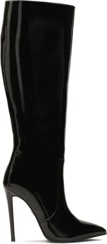 Kazar Elegante stiletto laarzen met hak van lakleer Black Dames