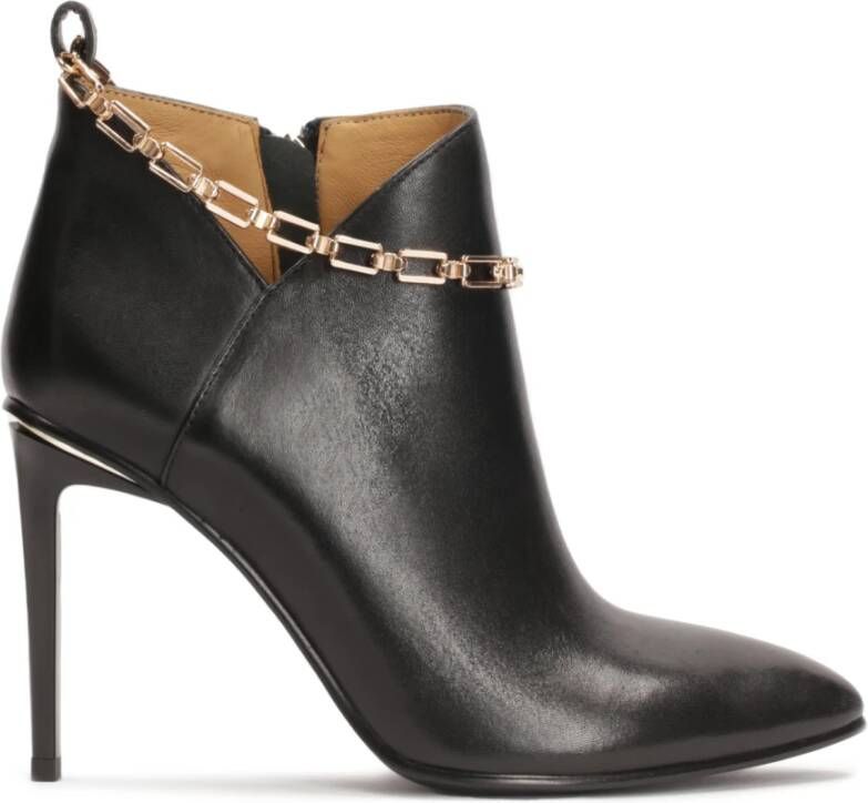 Kazar Fenomenale laarzen op een slanke stilettohak met een opvallende ketting bij de enkel Black Dames