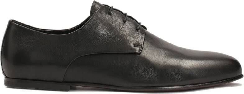 Kazar Formele leren halfschoenen met leren zool Black Heren