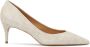 Kazar gegraveerde monogram leren pumps White Dames - Thumbnail 1