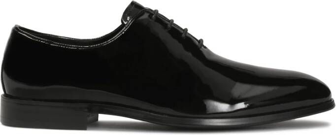 Kazar Gelakte gladde oxford halfschoenen Black Heren